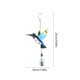 thumbnail image 3 of Campana de viento metálica Kingfisher, hecha a mano con vidrio pintado | Adorno de jardín para decoración exterior | Campana de viento colgante para patio, balcón o jardín, 3 of 6