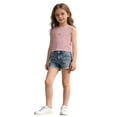 thumbnail image 6 of CYRBOKO Girls Tank Tops, Sleeveless Vacation Casual Cotton Summer T-Shirts Pink Size 6-7 T, 6 of 8