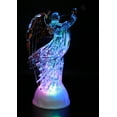 thumbnail image 2 of Electric-Led Light Up Figurine Swirling Glitter Lighted Sparkling Multi-Color Changing 12'' Trumpet Prayer Angel Statues Home Decorations Angels Wings Statue Christmas Ornaments Snow Globe, 2 of 7