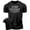 T-Shirt Silver On Black, variant on Gymish Stay Focused Workout T-Shirt for Men – Funny Gym Shirt, Men's Athletic Tee, Motivational Fitness Shirt, Military Green with Sleeve Logo, Small
