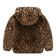 thumbnail image 5 of jsaierl Toddler Baby Boys Girls Leopard Print Gradient Plush Cute Bear Ears Winter Hoodie Thick Coat Jacket, 5 of 9