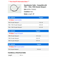 thumbnail image 2 of Speedometer Cable - Compatible with 1961 - 1964, 1980 Chrysler Newport 1962 1963, 2 of 2