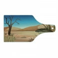 thumbnail image 1 of Reptile Cutting Board, Grumpy Snake Looking from Grass at Desert Tropical Nature Poison Wildlife Home, Decorative Tempered Glass Cutting and Serving Board, Wine Bottle Shape, Multicolor, by Ambesonne, 1 of 1