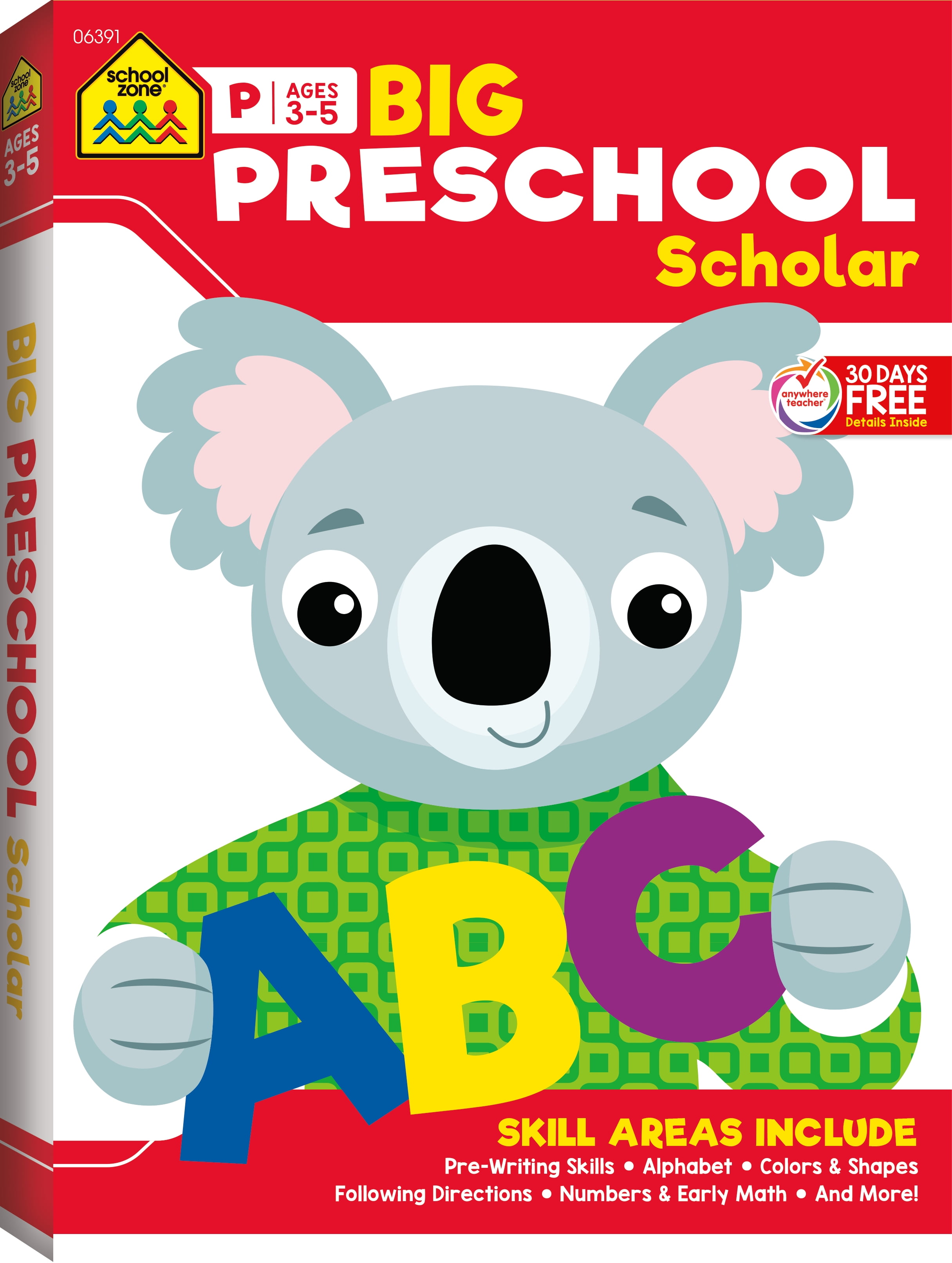 School Zone Big Preschool Scholar Workbook (Walmart Exclusive)