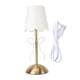 thumbnail image 2 of Lámpara Lámpara De Mesa Con Forma De Con Pantalla De Tela Lámpara De Noche Inalámbrica Recargable De Metal Decorativa Linda Para Dormitorio, 2 of 7
