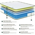 "Crystli 12"" Hybrid Queen Mattress, Medium Firm, CertiPURUS Certified