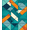 Blue, Pattern 14, variant on ODIKA 4'x6' Machine Washable Non-Slip Area Rug, Graphic Teal High Traffic Rug, Green, 1075115