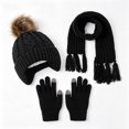 thumbnail image 6 of Little/Big Kids Winter Casual Hat Toddler Scarf and Glove Set with Knit Winter Hat, 6 of 6