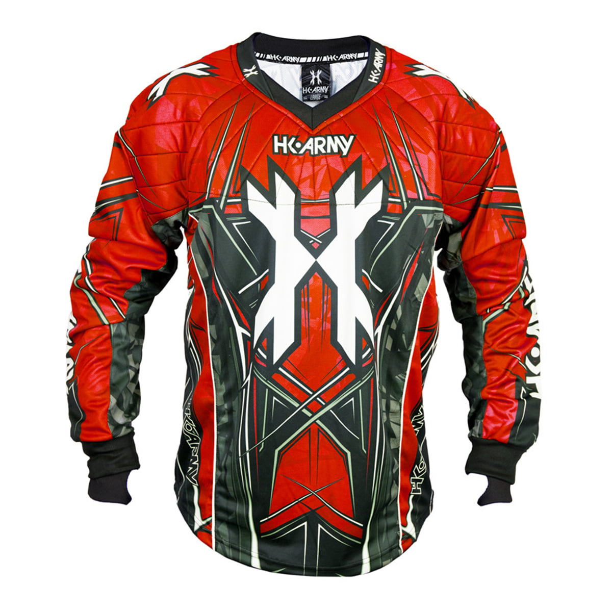 HK Army Paintball Freeline Free Line Playing Jersey Fire Red 2X-Large 2XL 
