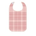 thumbnail image 1 of LEEYNEER 1pc or 2pcs Adult Bibs - Pink Grid Pattern Dining Apron & Facial Protector  Machine Washable Linen Fabric - Spillproof Mealtime Bibs for Seniors  Easy-Clean Kitchen & Restaurant, 1 of 6