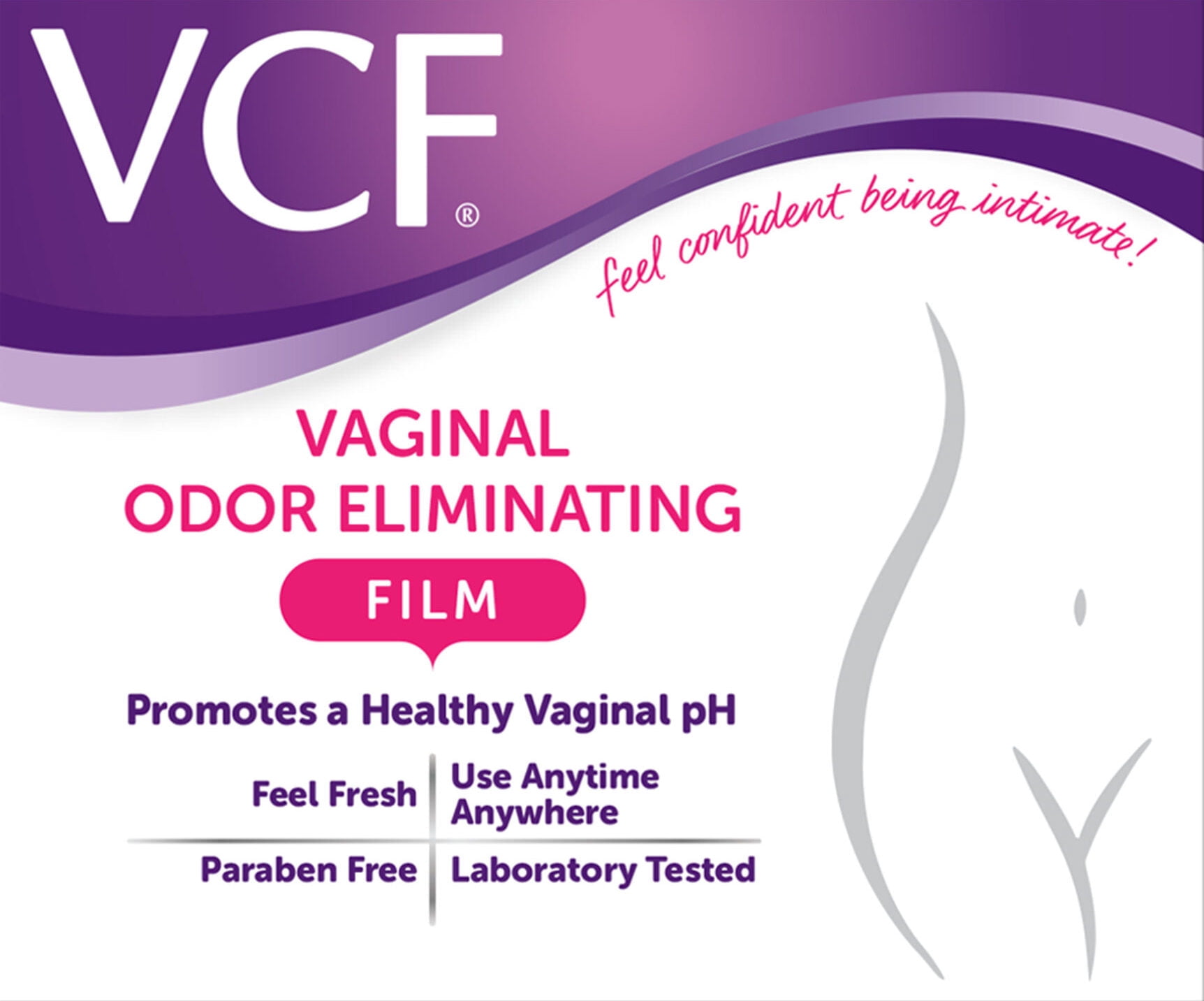 VCF Vaginal Odor Eliminating Film, 12ct