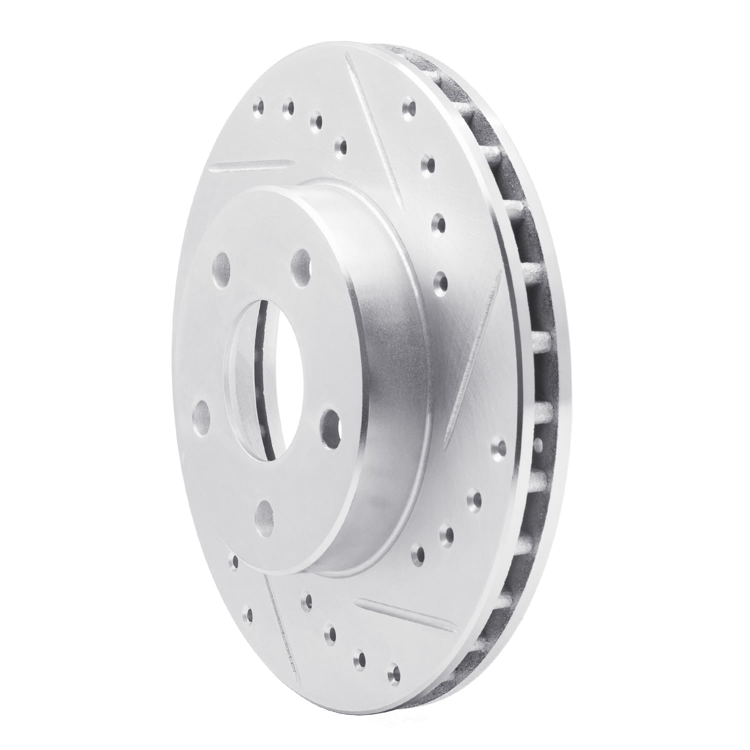 Dynamic Friction Company 631-47018R DFC Brake Rotor - Drilled And Slotted - Silver