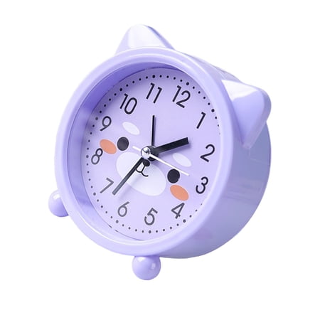 Lovely Kitten Ear Alarm Clock Desk Clocks For Kids Bedroom Decoration