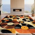 thumbnail image 2 of Design&I 4'x6' Ultra Soft Area Rug, Record Retro Vinyl Music Abstract Spinning Disc Motif Cd Shape None Fluffy Washable Non Shedding for Bedroom Living Room Home Office, 2 of 7