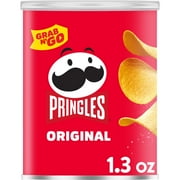 Pringles Original Potato Crisps Chips, Lunch Snacks, 1.3 oz Canister
