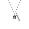 thumbnail image 2 of Delight Jewelry Silvertone Faith in Circle Silvertone Always My Mother Bar Charm Necklace, 23", 2 of 4