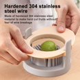 thumbnail image 4 of Lubelski 3 In 1 Stainless Steel Cutting Wires Hard Boiled Egg Slicer Cutter Kitchen Tool, 4 of 9