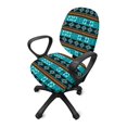 thumbnail image 2 of ZUXONGSY Aztec Ethnic Office Chair Cover 2 Packs Desk Chair Covers Slipcover with Elastic Edge Protector for Rotating Chair Computer Chair Easy to Install and Clean Home Accessories, 2 of 7