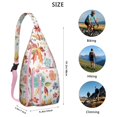 thumbnail image 3 of Waterproof Hiking Sling Backpack for Women – Lightweight Floral Crossbody Chest Bag with Adjustable Strap, Botanical Wildflower Travel Backpack for Outdoor & Everyday Use, 3 of 4