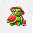 thumbnail image 4 of Inktastic Summer Turtle with Watermelon Boys or Girls Toddler T-Shirt, 4 of 5