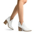 thumbnail image 7 of BURUDANI Women’s Chunky Heel Pointed-Toe Ankle Booties, 7 of 7