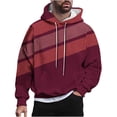 thumbnail image 1 of Rbaofujie Chandail en Molleton pour Hommes Mode Décontractée Chandails en Molleton à Capuche Col Rond Imprimé Pull Manches Longues Hauts Chandail en Molleton Chandail à Capuchon pour Hommes, 1 of 6