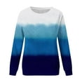 thumbnail image 5 of Dyegold Womens Casual Long Sleeve Sweatshirt Crew Neck Cute Gradient Pullover Tops Oversized Sweater Shirt Fall Fashion 2023, 5 of 5