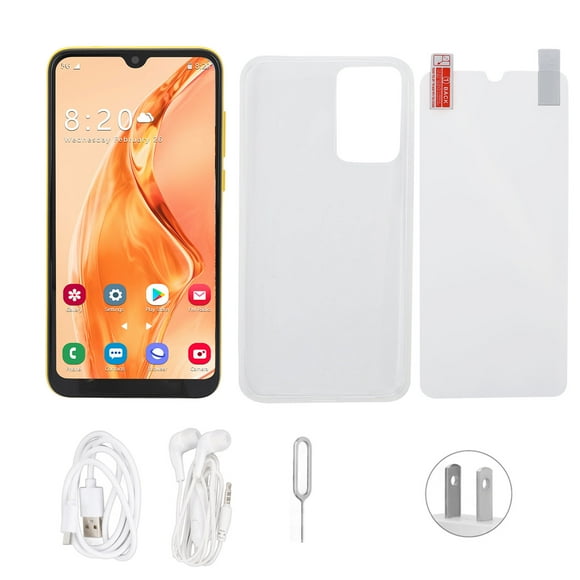 Smartphone 6.1in HD Water Droplets Screen Smartphone for Android 11 2GB RAM 16GB ROM 500W 800W Camera Unlocked Phone