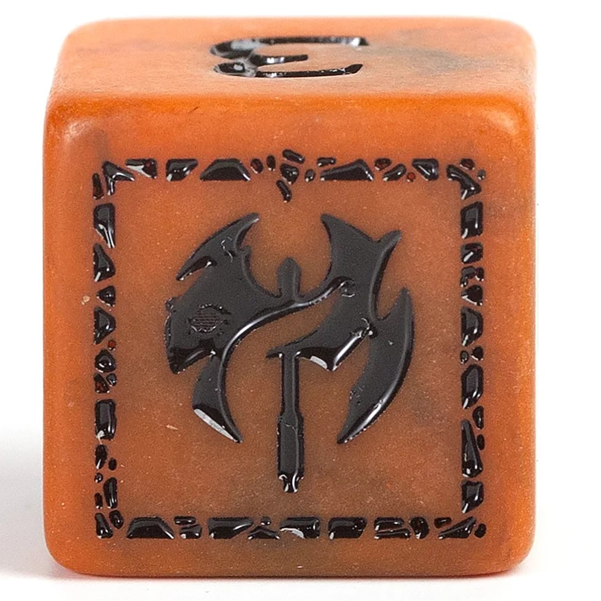 Dungeons & Dragons: D&D Adventure Dice: Barbarian - Orange - 15pc RPG Set, Class Symbols, Roleplaying Game Accessory, Sirius Dice, Officially Licensed