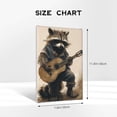 thumbnail image 4 of 8x12 inch Raccoon'S Guitar Time Canvas Frameless Picture,Bar Party,Music Festival,Bathroom Wall Decor Painting Canvas,Abstract Skull Playing Guitar Funny Style Poster & Prints,For Bar,Cafes, 4 of 6