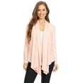 thumbnail image 4 of Women's Casual Long Sleeve Open Front Cardigan Solid Color Loose Fit Layer, 4 of 4
