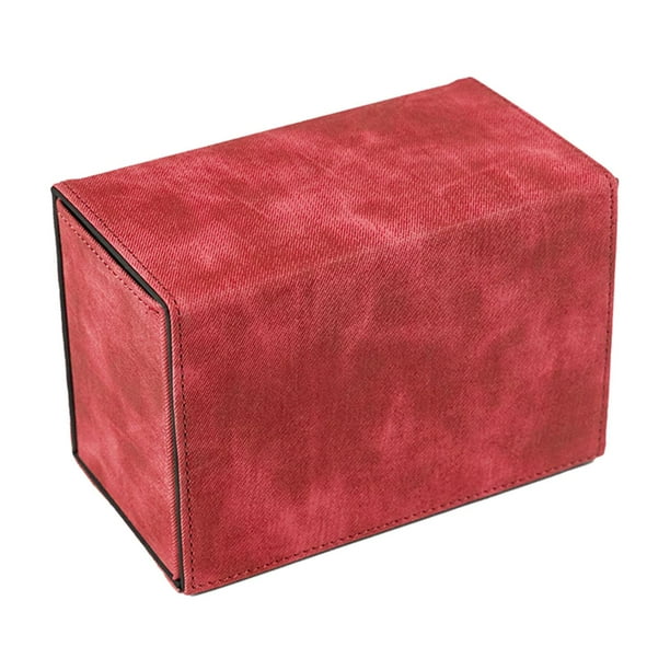 Estuche grande para guardar cartas coleccionables, álbum de cartas coleccionables rojo