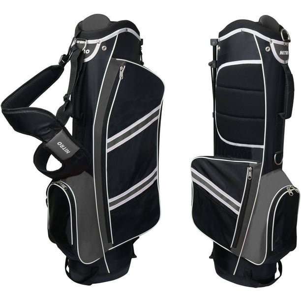 Nitro Lightweight Golf Bag, Black/Silver Walmart.com