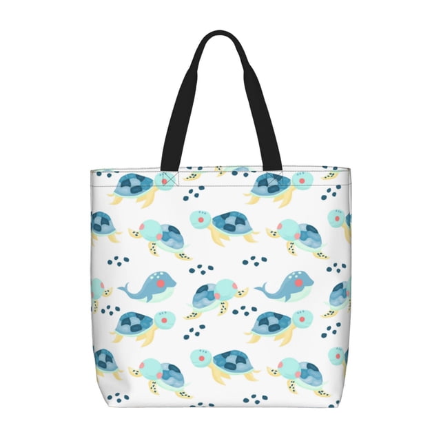 Balery Sea Turtle Bolsa de Mano para Mujeres con Cremallera, Bolsa de Gimnasio con Compartimentos, Bolsa para Laptop, Bolsa para Trabajo