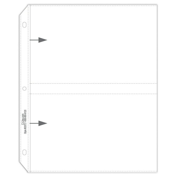 C-Line Clear Photo Pages for Four 5 x 7 Photos, 3-Hole Punched, 11-1/4 x 8-1/8