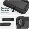 thumbnail image 7 of XYX For MatePad SE 2024 Case 11 inch AGS6-W00, 3in1 Heavy Duty Shockproof Tablet Case with Stand, Shoulder Strap, Black, 7 of 7
