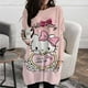 thumbnail image 2 of Camiseta con cuello redondo para mujer, ropa de calle elegante con estampado de Hello Kitty, informal, holgada, Y2K, Otoño, 2023, 2 of 4