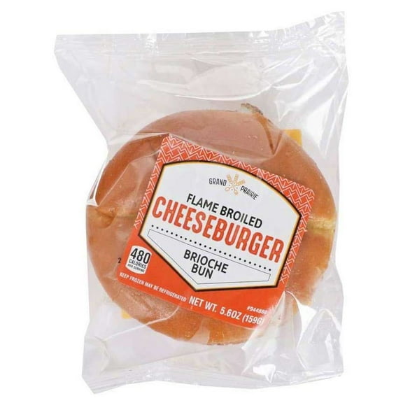 Grand Prairie Foods Flame Broiled Cheeseburger Sandwich, 5.6 Ounce -- 16 per case