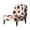 Pink Black Cow Print Beige, variant on ZIATUBLES Armless Chair Slipcover Stretch Spandex Fabric Accent Chair Covers without Arms Removable Furniture Protector with Elastic Bottom for Living Dining Room, Flower Leaf Strawberry Cow Print