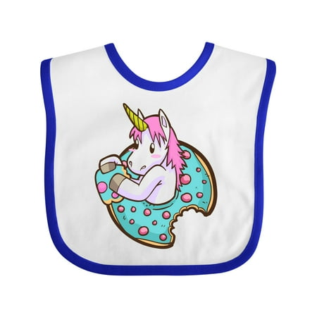 

Inktastic Unicorn Donut Gift Baby Boy or Baby Girl Bib