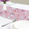 thumbnail image 4 of Yayeee Table Runner 90 inches Long Home Kitchen Dinning Party Decoration, Pink Halloween, 4 of 7