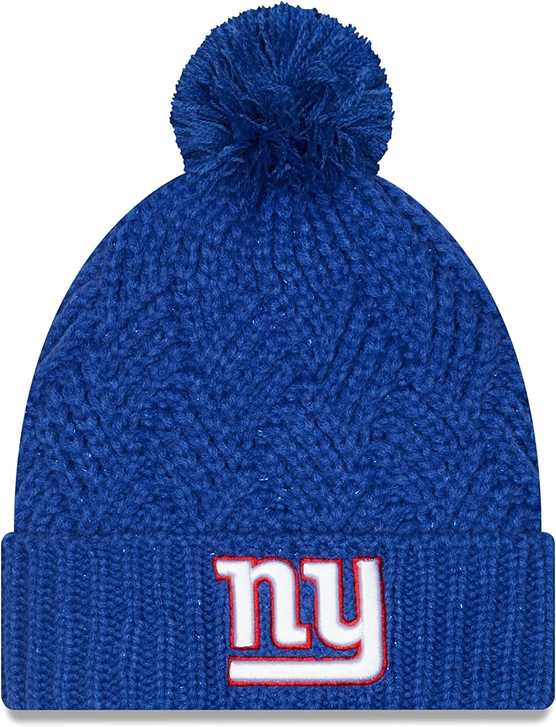 New Era Women's NFL_ Brisk Cuffed Knit Hat with Pom - Walmart.com