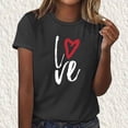 thumbnail image 2 of Tops Cortos para Mujeres Casual de Moda Impreso Cuello Redondo, Camiseta de Manga Corta para el Uso Diario, Fiesta Y Cómodo, 2 of 4