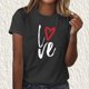 thumbnail image 3 of Tops Cortos para Mujeres Casual de Moda Impreso Cuello Redondo, Camiseta de Manga Corta para el Uso Diario, Fiesta Y Cómodo, 3 of 4