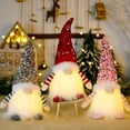 thumbnail image 2 of Decoraciones navideñas para chimenea, sombrero de lentejuelas de felpa sueco hecho a mano de 12 ", decoración para mesa de noche, 3 uds., 2 of 5
