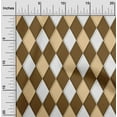 thumbnail image 2 of oneOone Velvet Brown Fabric Argyle Quilting Supplies Print Sewing Fabric By The Yard 58 Inch Wide, 2 of 4