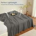 thumbnail image 7 of PHF Ultra Soft Waffle Weave Blanket Twin Size for Bed, Lightweight and Breathable Blanket, Perfect for Hot Sleepers, 66"x 90", Grey, 7 of 7