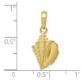 thumbnail image 4 of Auriga Fine Jewelry 10K Yellow Gold Conch Shell Pendant for Women (L-24 mm,W-11 mm), 4 of 5