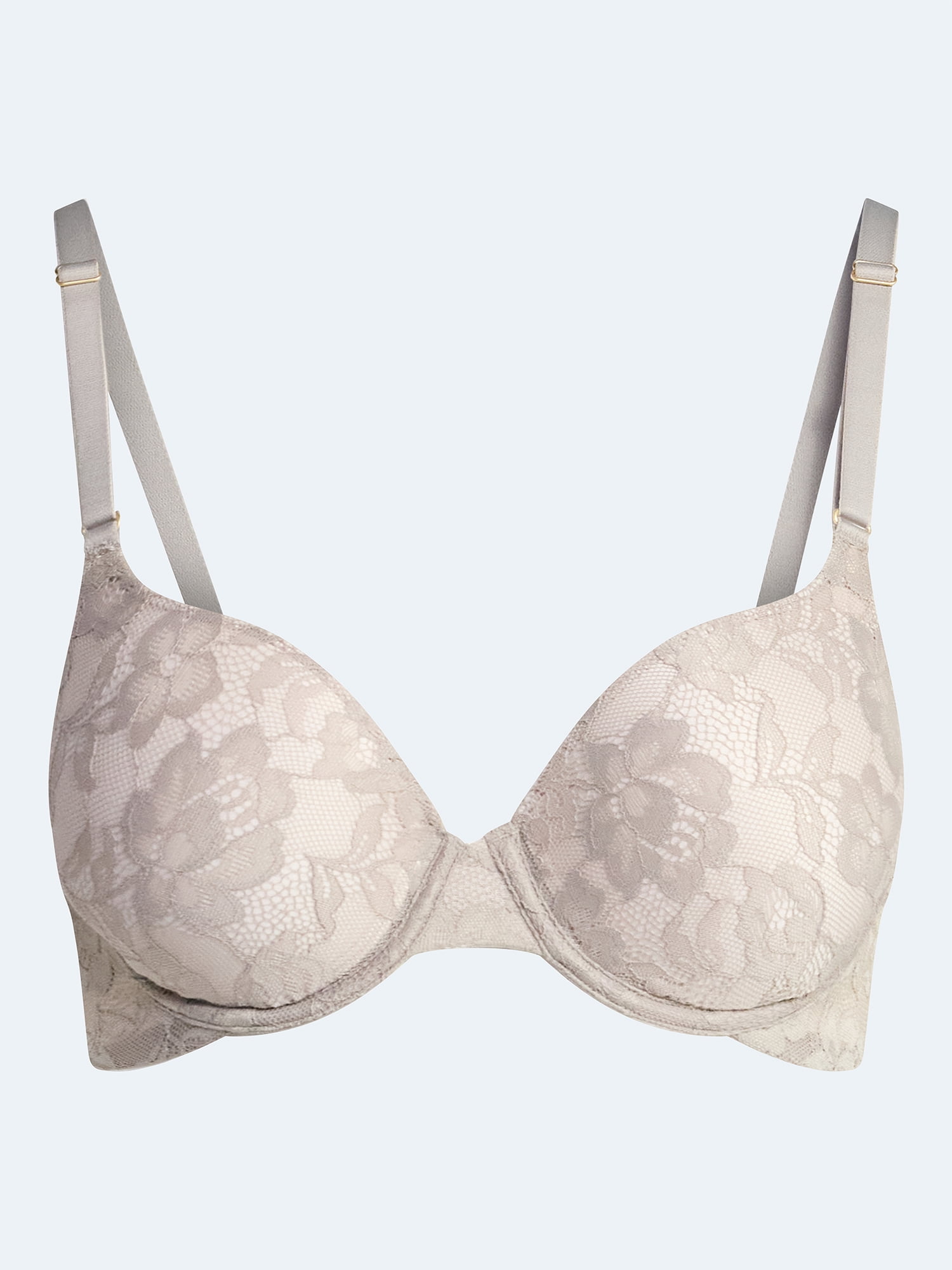 Joyspun Women's Smooth Lace T-Shirt Bra, Sizes 34B-38DDD