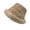 Khaki, variant on Reversible Winter Bucket Hat Elegant Fuzzy Bucket Hat Corduroy Trendy Winter Hat Fluffy Warm Fashionable Fleece Hat Coffee One Size